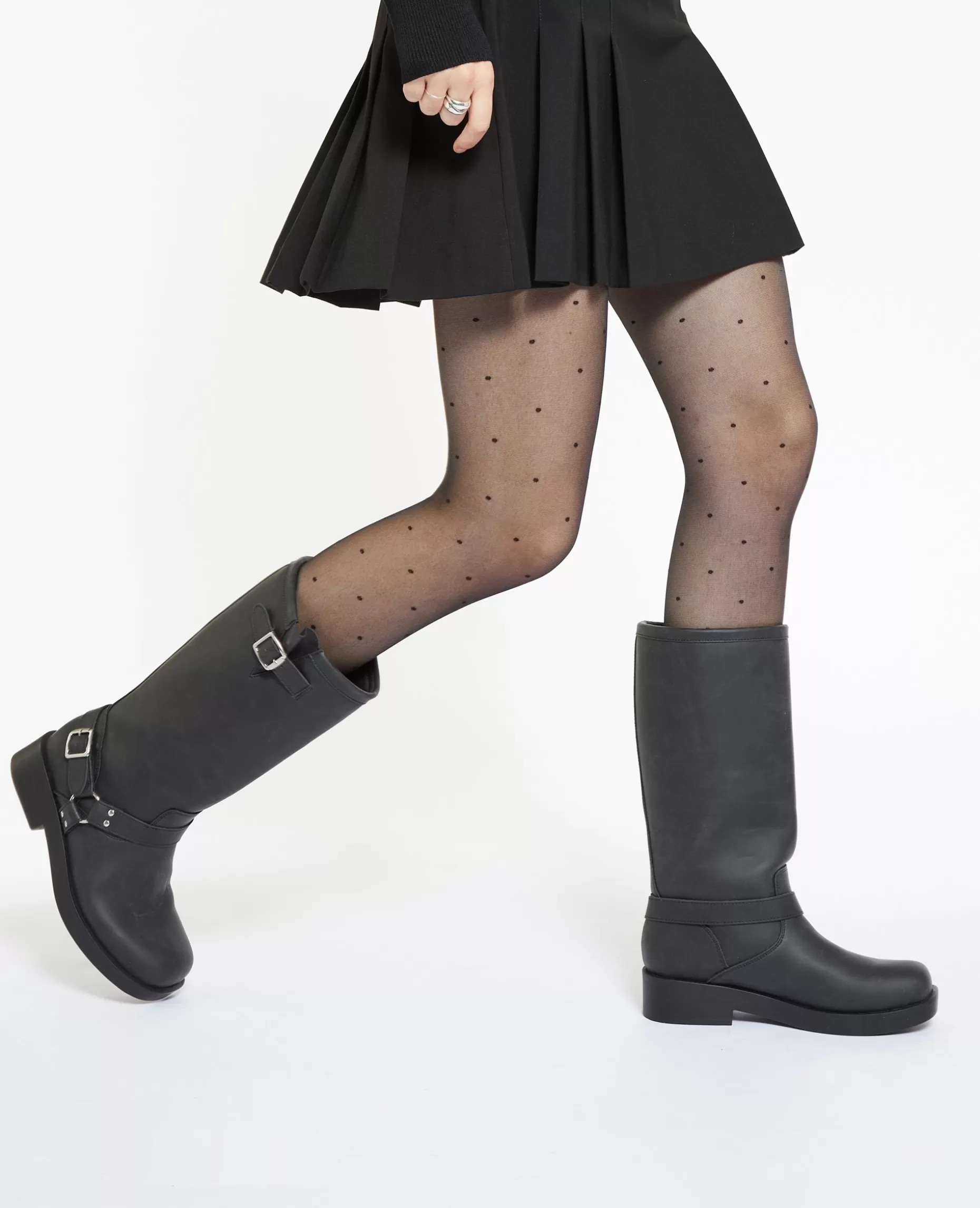 Fashion Pimkie Bottes Esprit Motard Avec Brides Et Boucles - gris