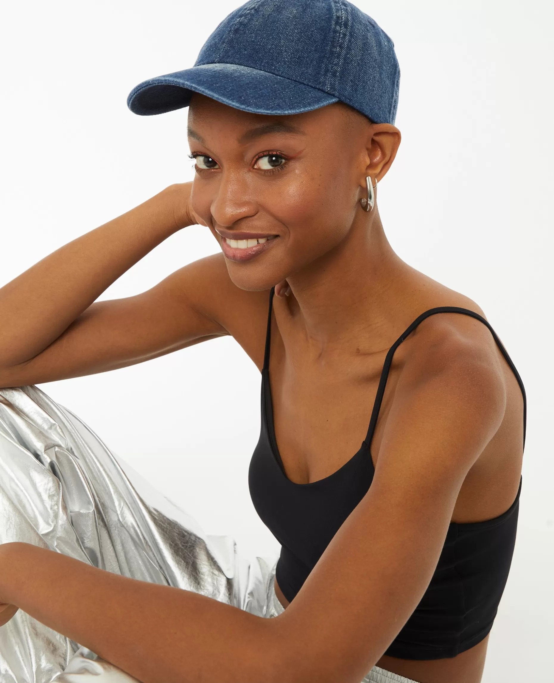 Online Pimkie Casquette En Jean - bleu clair