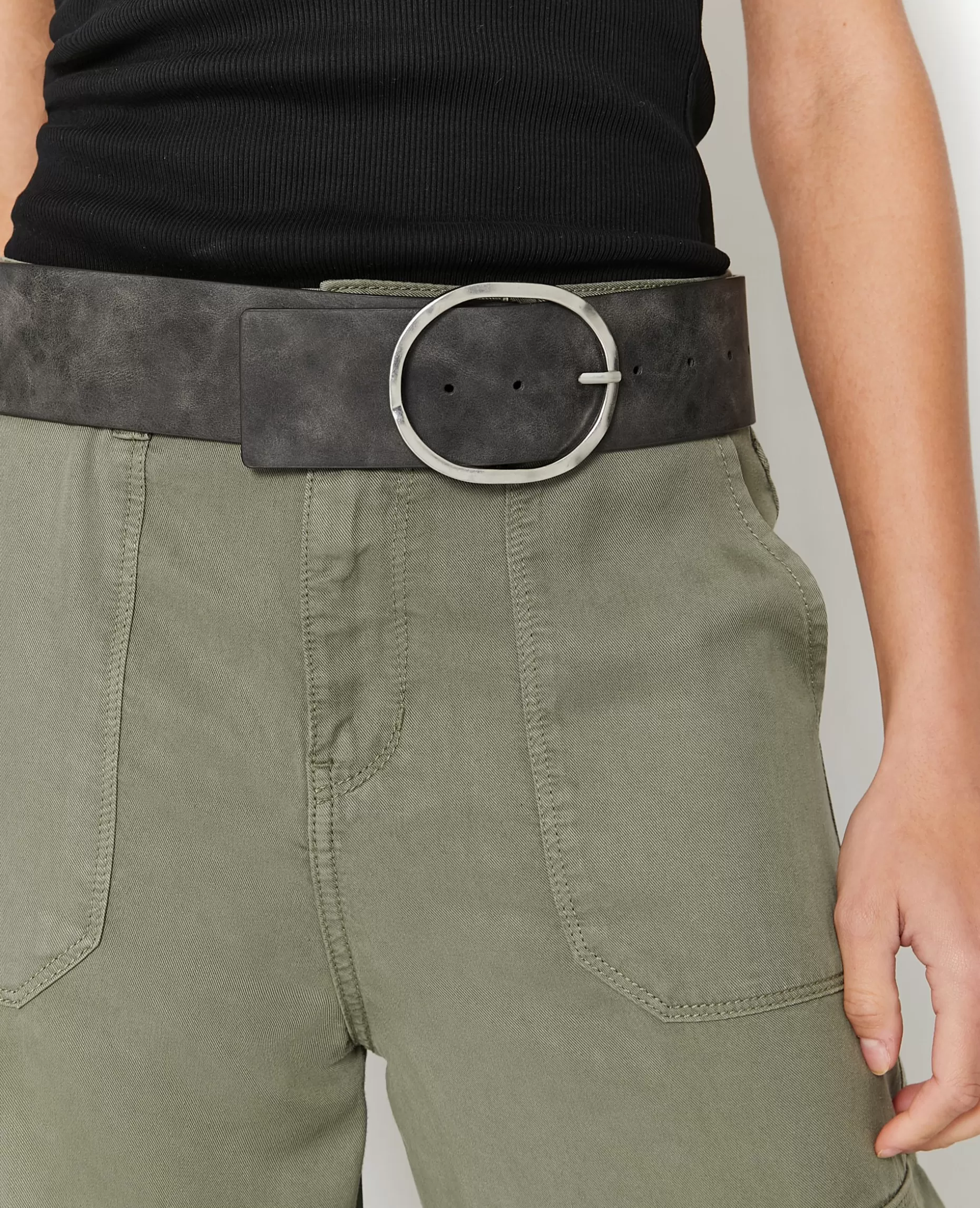 Hot Pimkie Ceinture Avec Boucle Ovale - noir