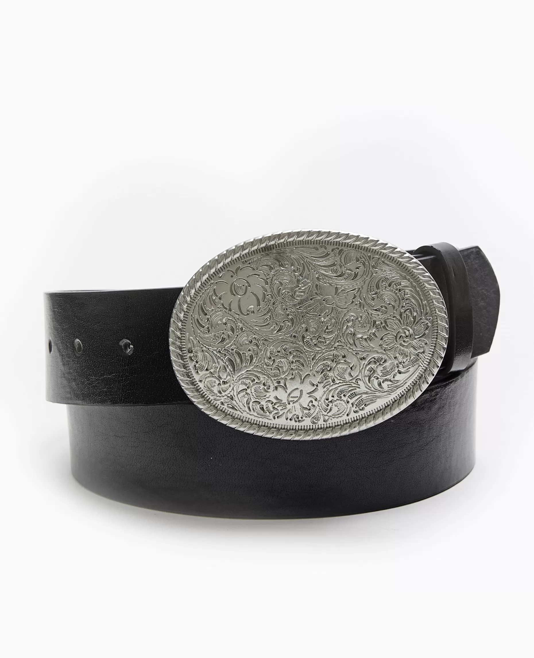 Hot Pimkie Ceinture Avec Grande Boucle Esprit Western - noir