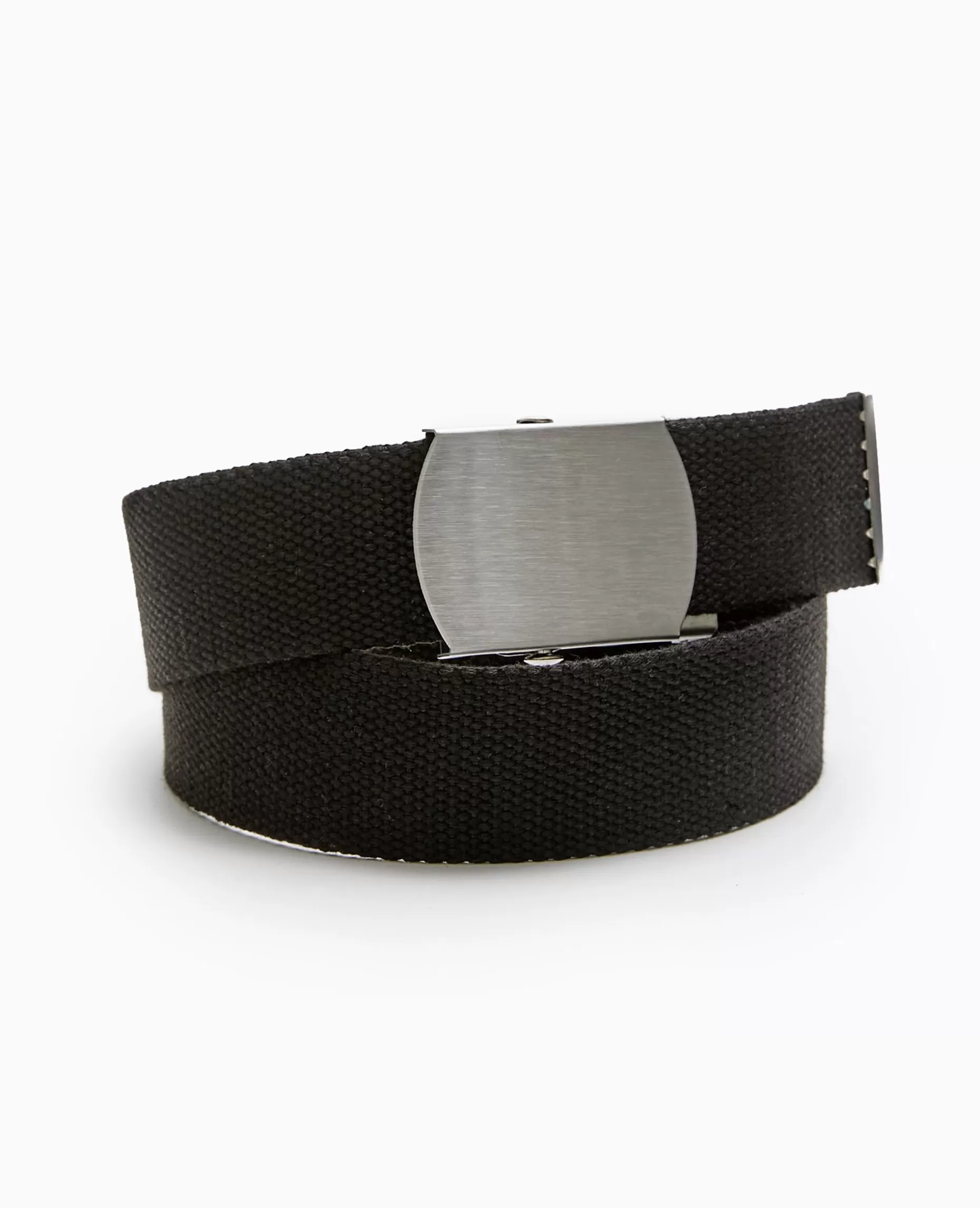 Fashion Pimkie Ceinture En Canvas Avec Boucle Métallique - noir