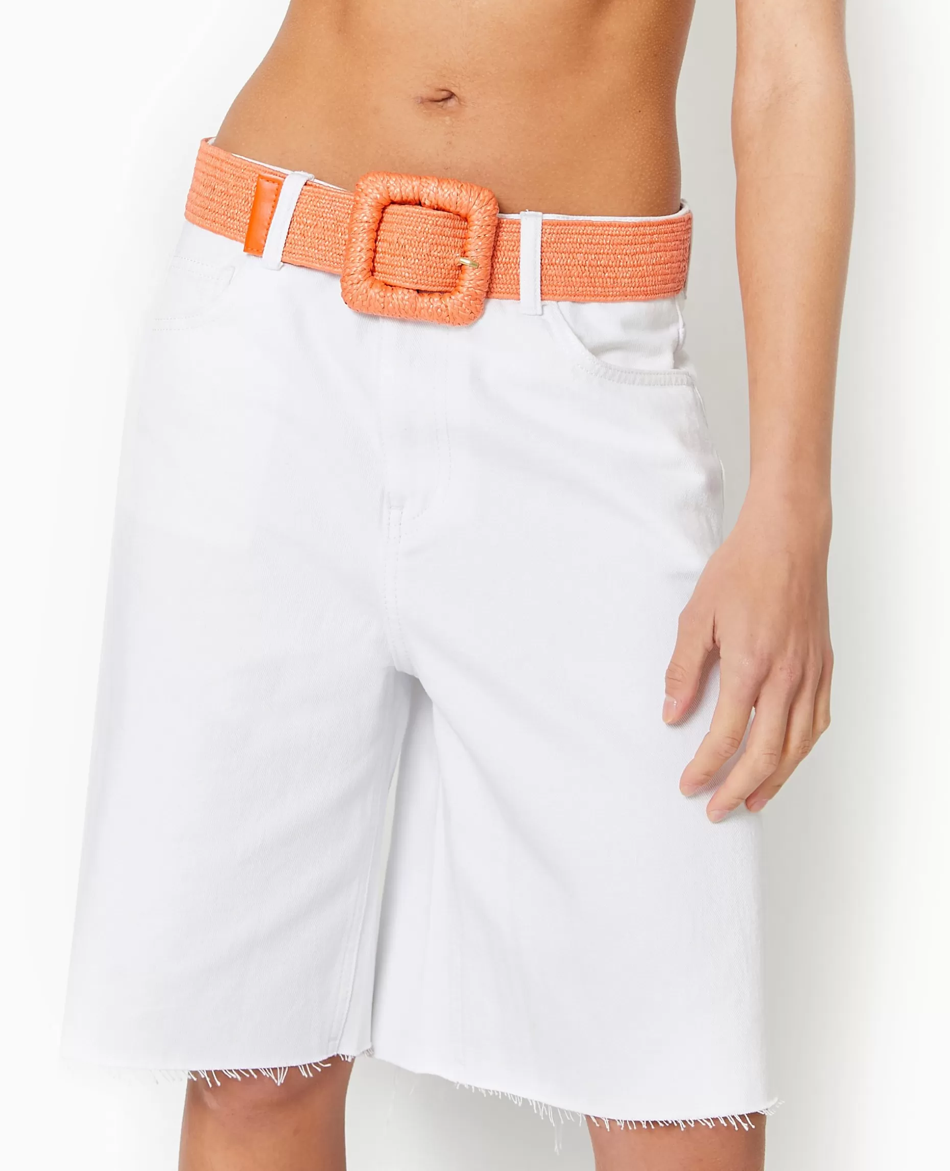 Online Pimkie Ceinture En Paille - orange