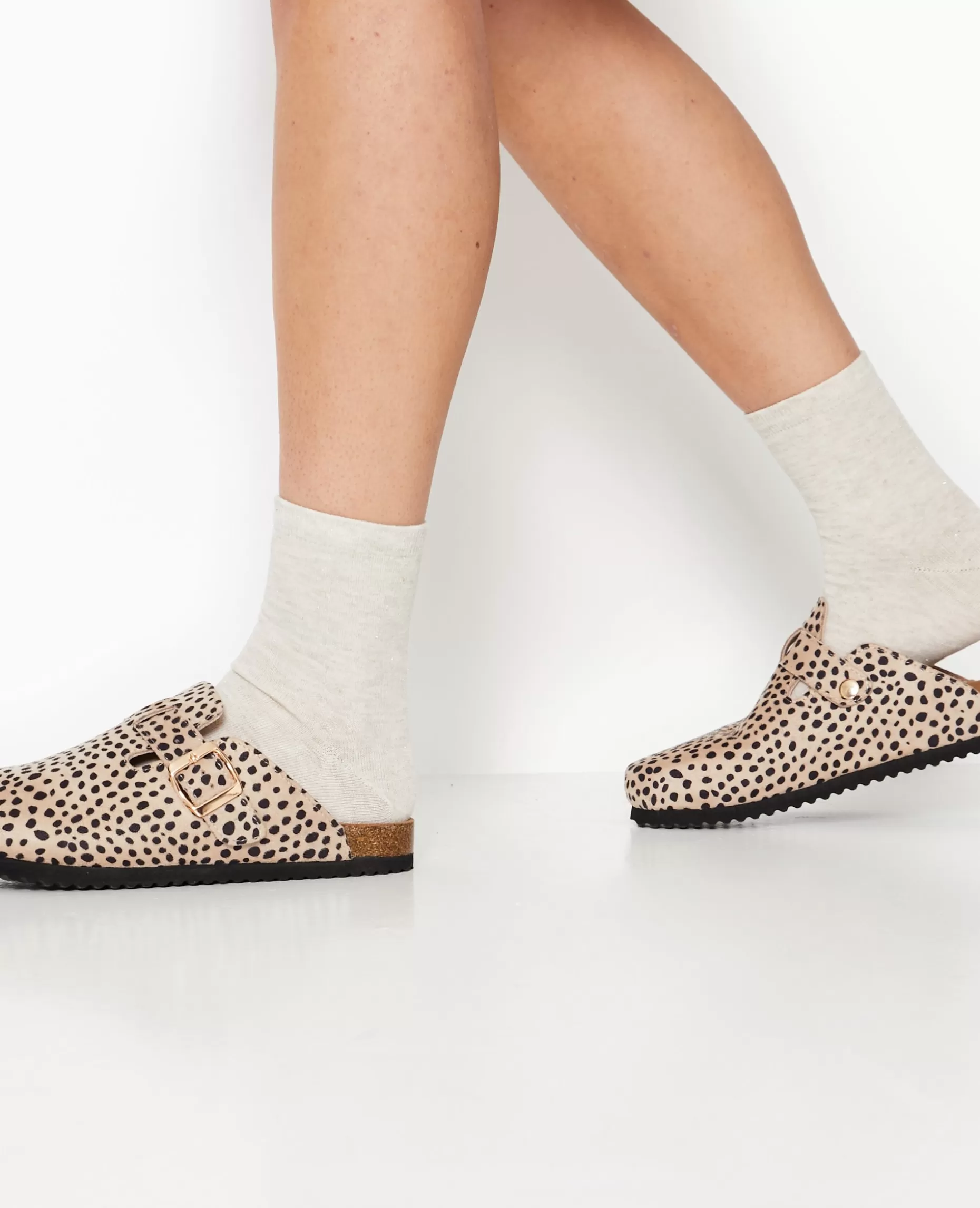 Shop Pimkie Chaussettes Avec Fils Lurex Effet Paillettes - blanc