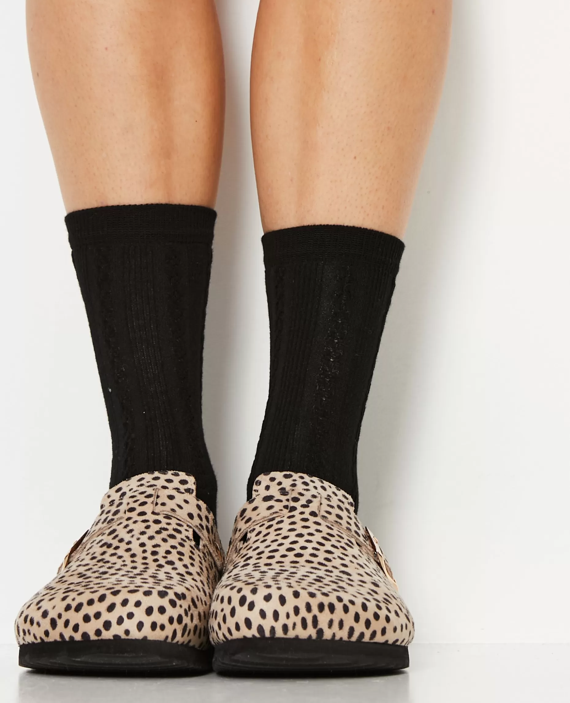 Hot Pimkie Chaussettes En Maille Fantaisie - noir