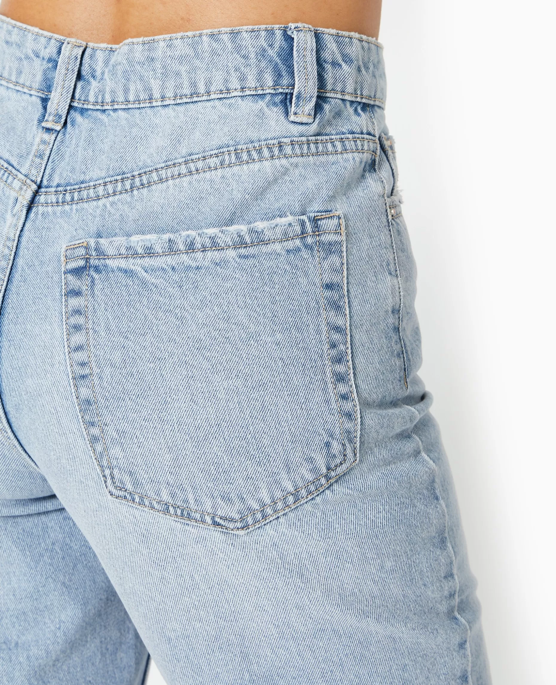 Flash Sale Pimkie Jean Mom Taille Haute - bleu