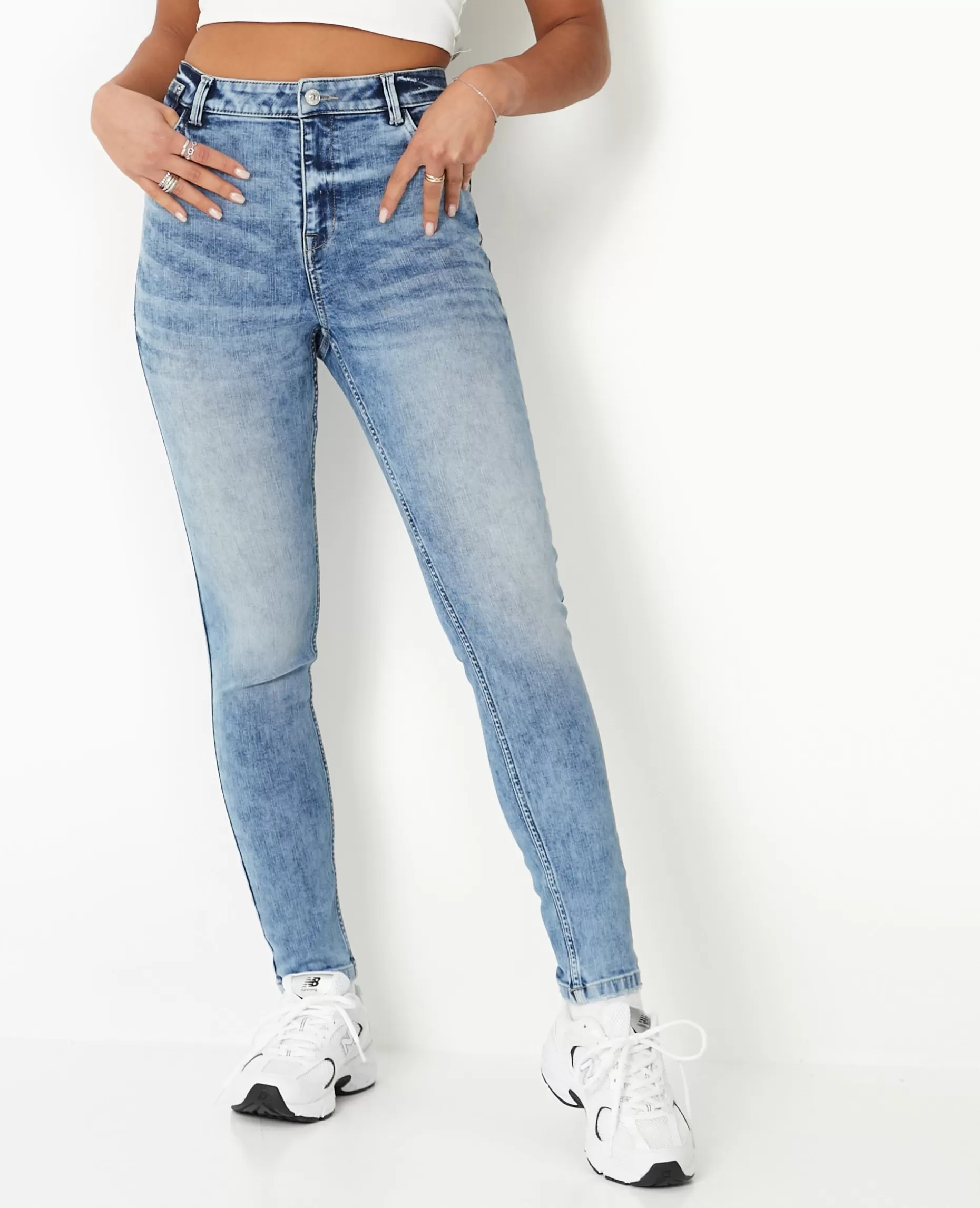 Clearance Pimkie Jean Skinny Push Up Taille Regular - bleu