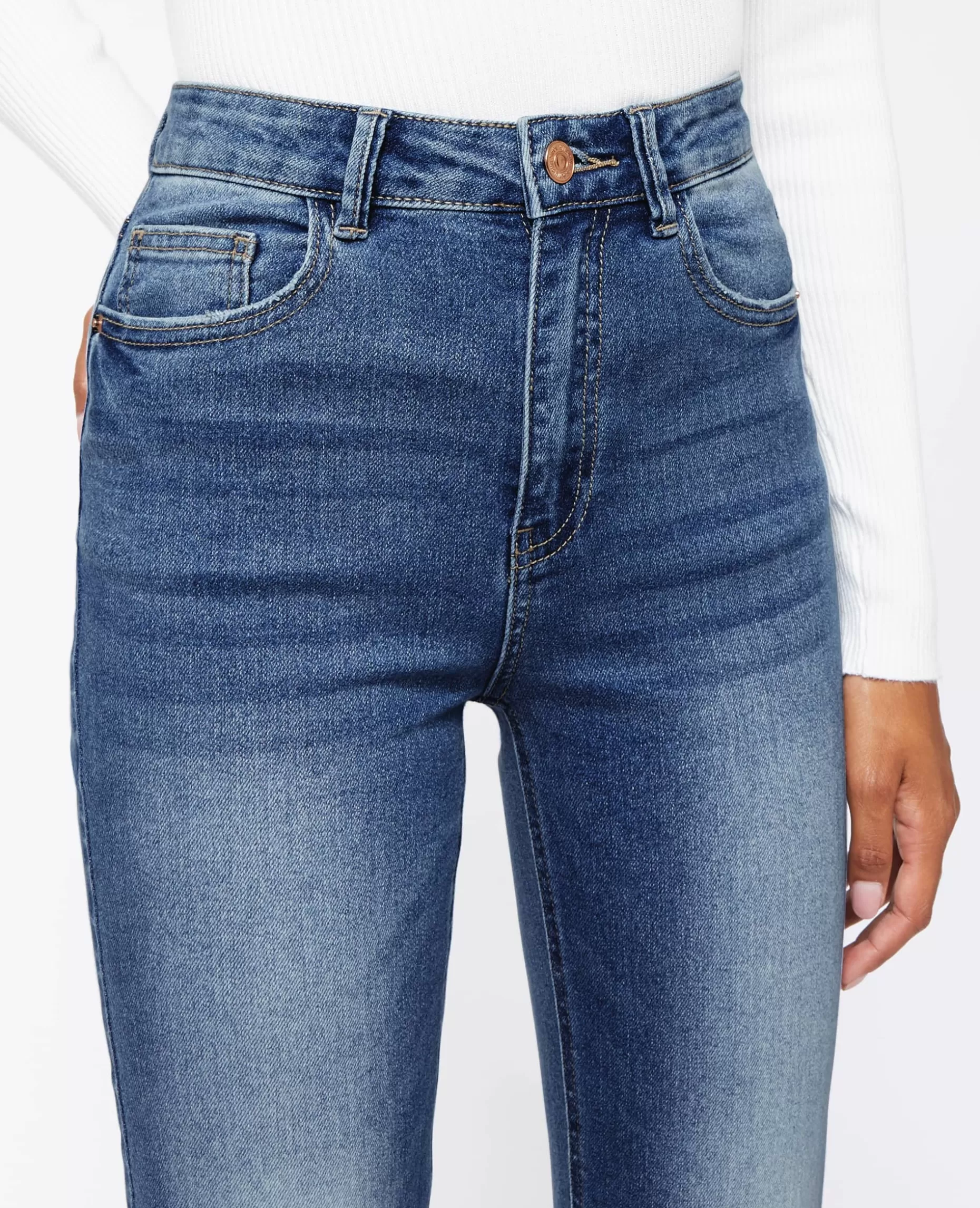 Outlet Pimkie Jean Skinny Taille Haute - bleu