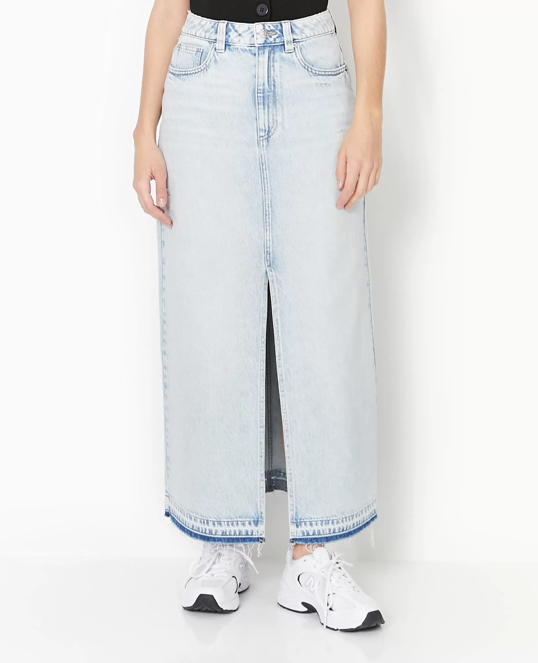 Cheap Pimkie Jupe Longue En Jean - bleu clair