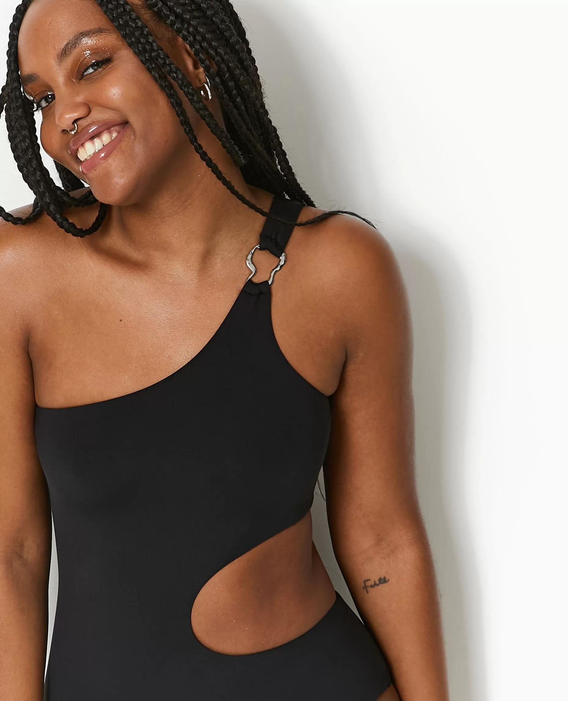 Best Pimkie Maillot De Bain 1 Piè;ce Asymétrique Avec Cut Out - noir