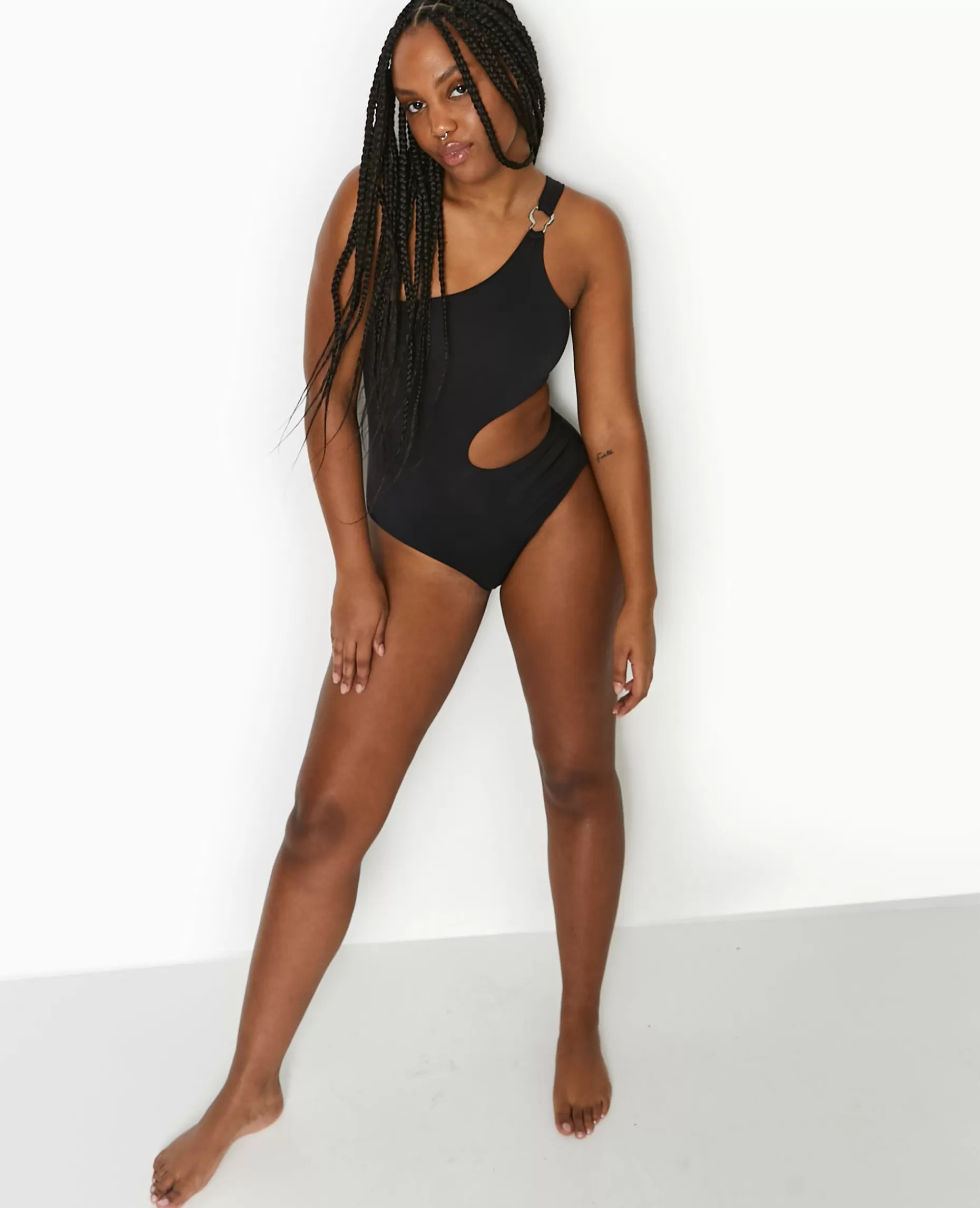 Best Pimkie Maillot De Bain 1 Piè;ce Asymétrique Avec Cut Out - noir