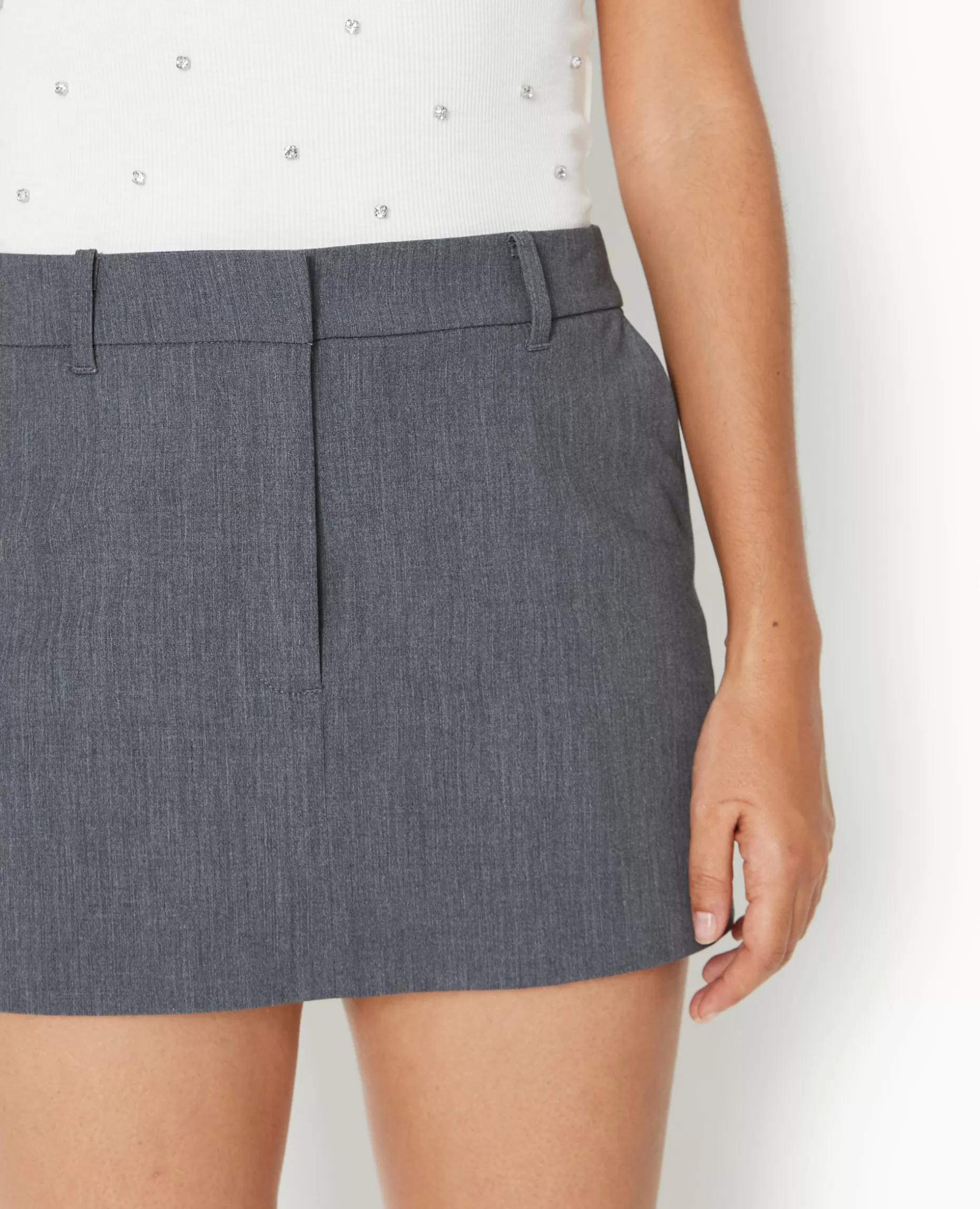 Cheap Pimkie Mini Jupe-short City - gris foncé