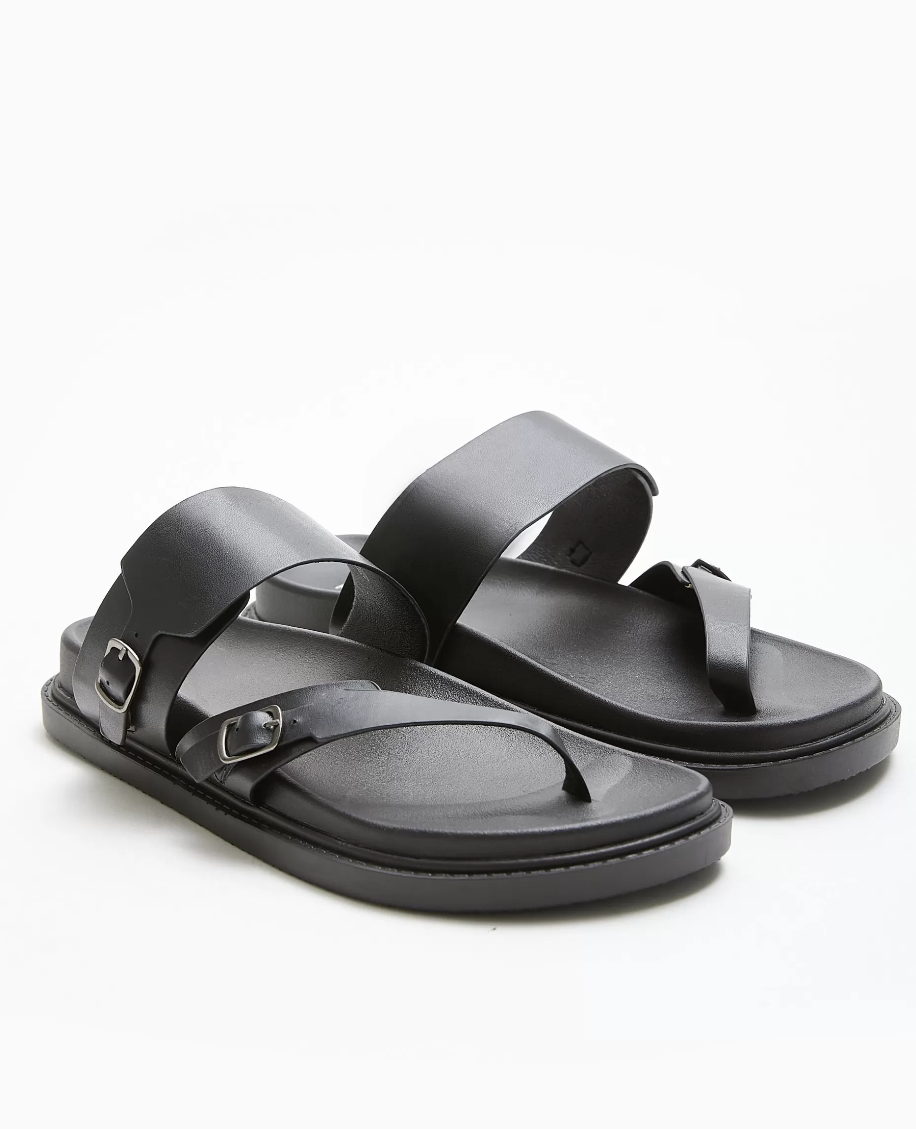 Best Sale Pimkie Mules Plates Avec Brides - noir