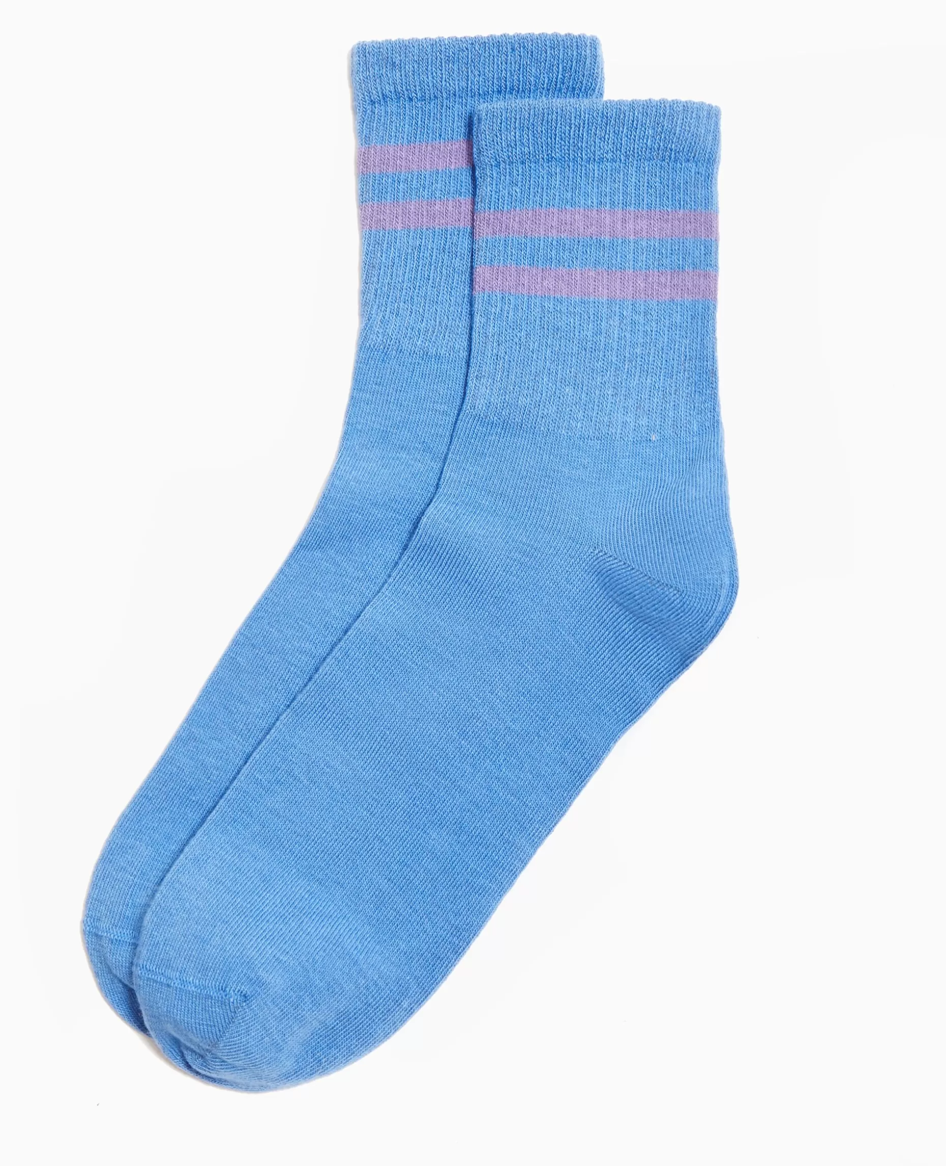 Shop Pimkie Paire De Chaussettes Avec Bandes - bleu