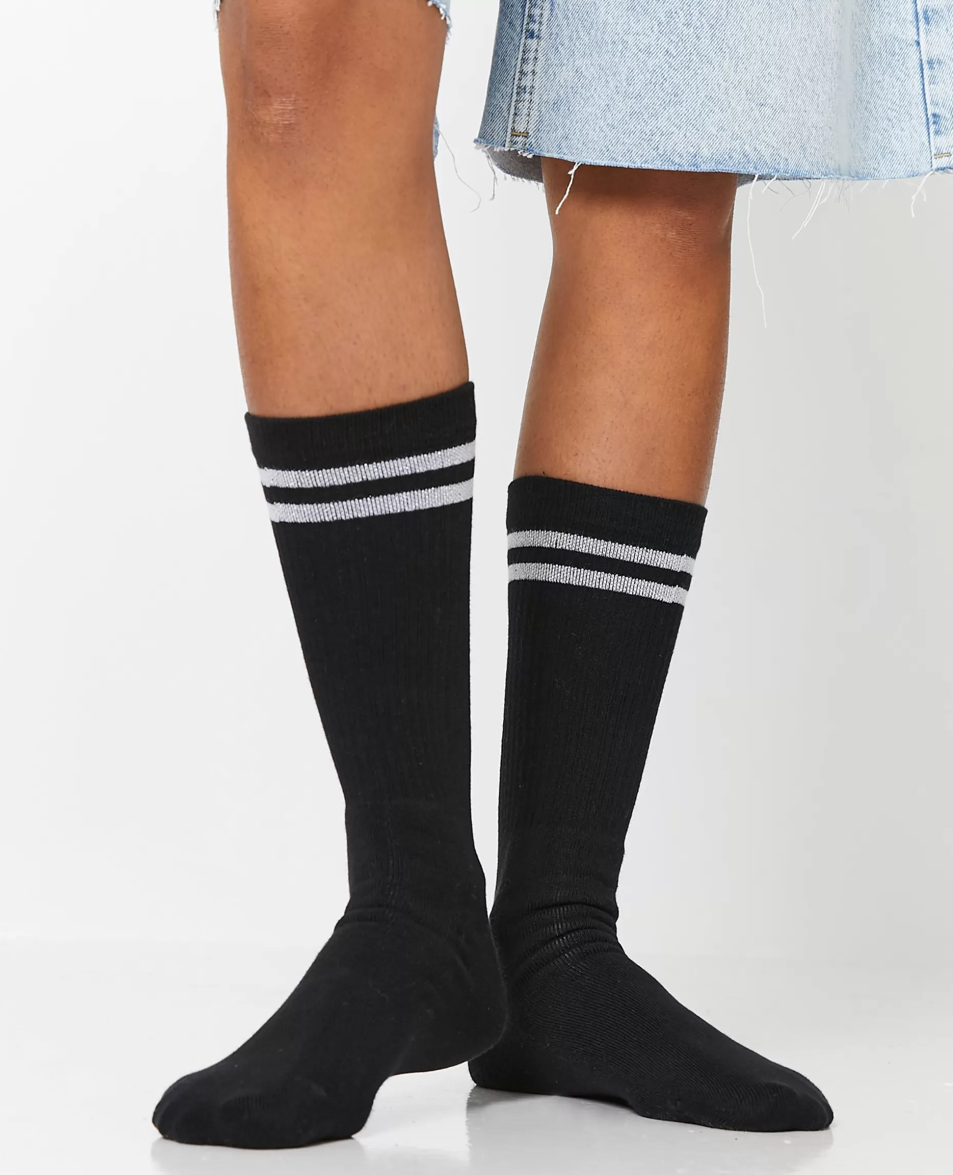 Cheap Pimkie Paire De Chaussettes Avec Bandes Lurex - noir