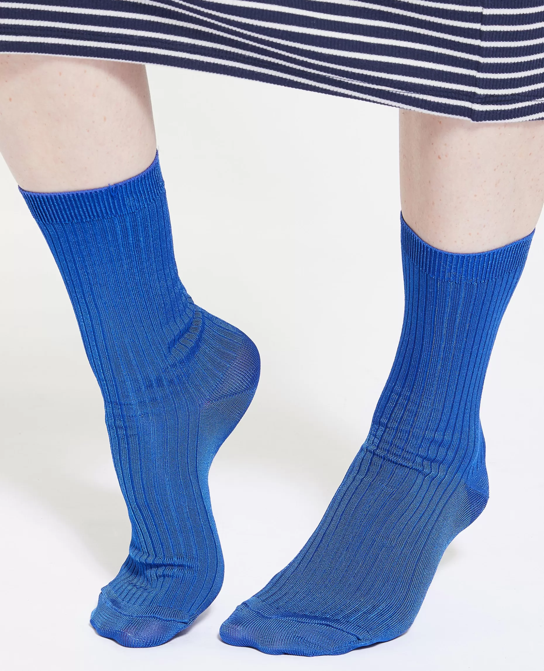 Sale Pimkie Paire De Chaussettes En Maille Brillante - bleu électrique