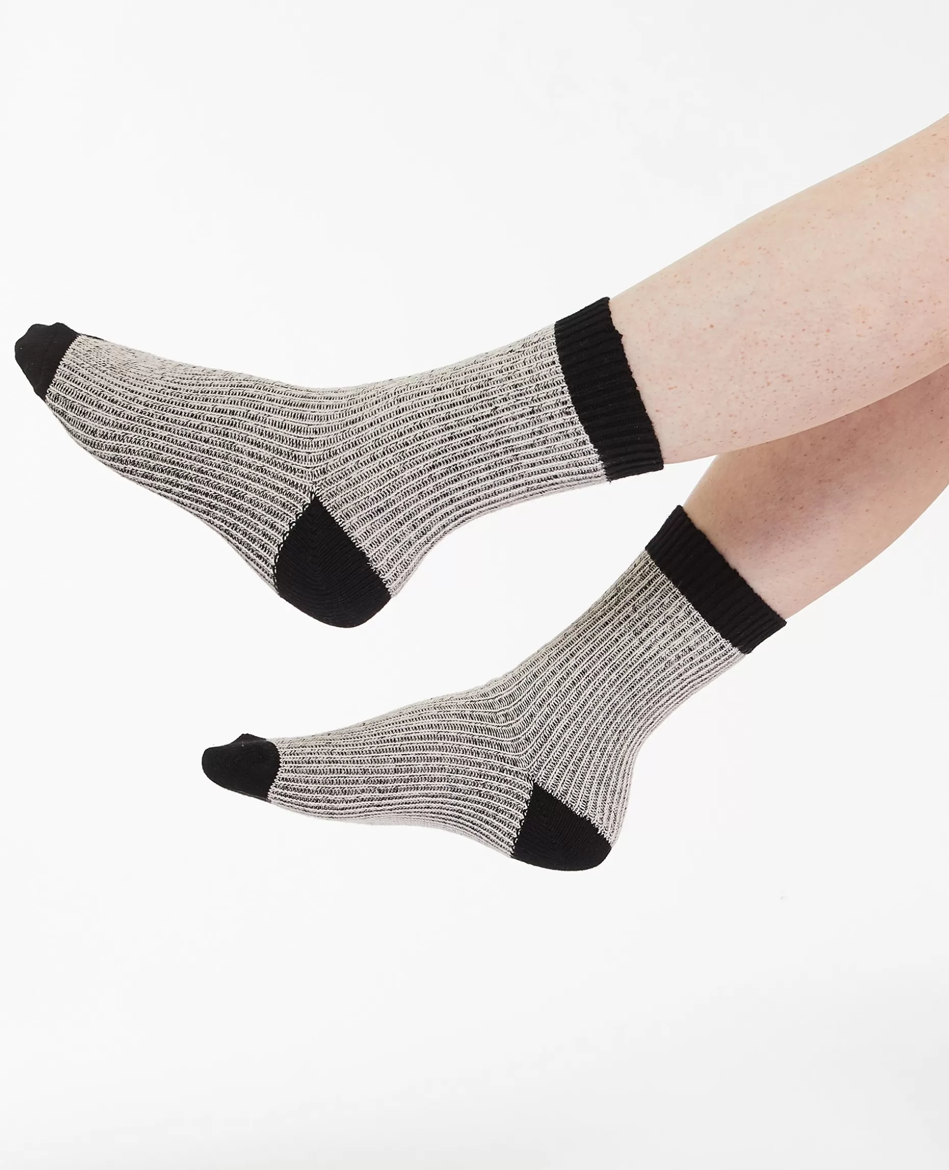 Best Sale Pimkie Paire De Chaussettes En Maille Mélangée - noir