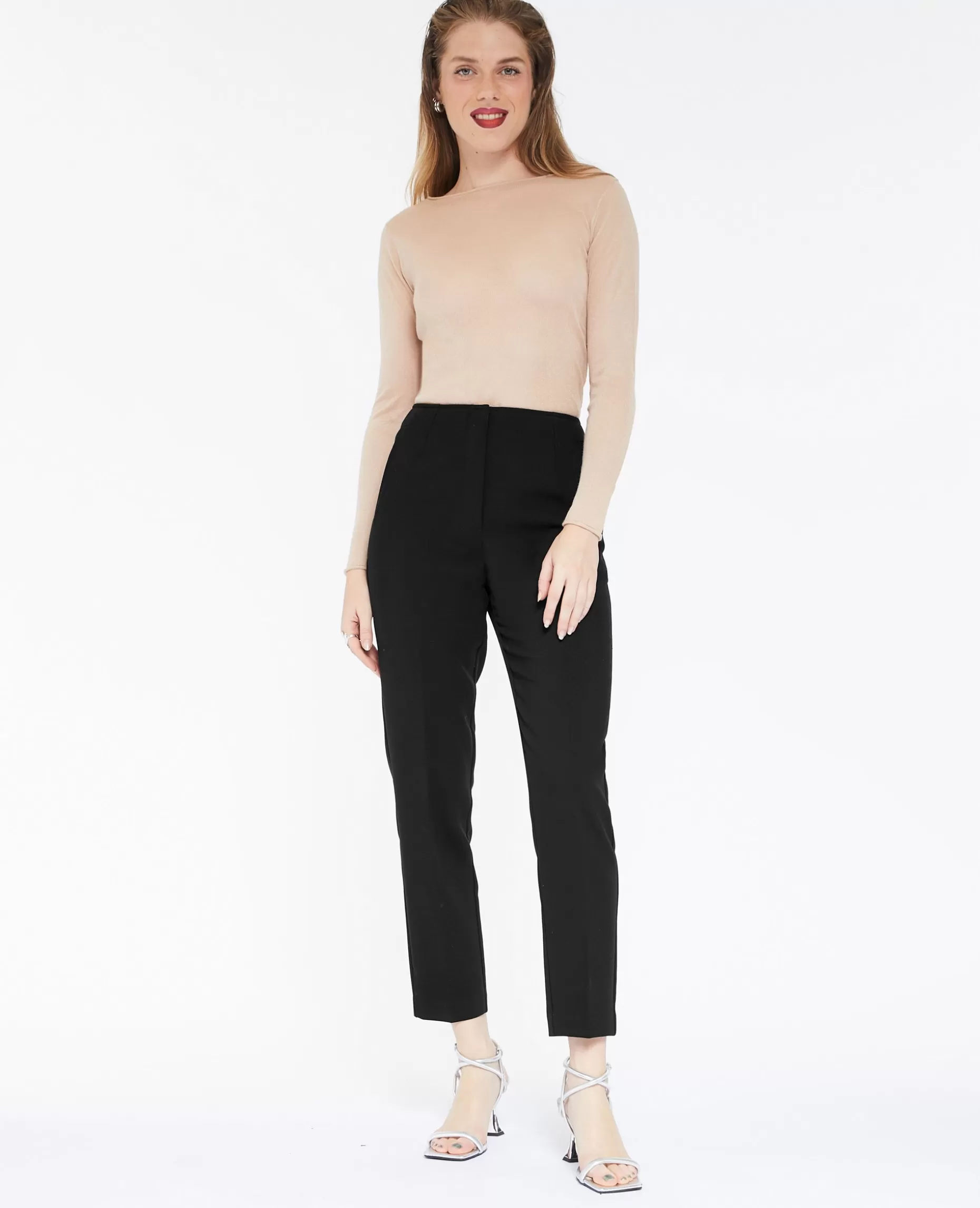 Cheap Pimkie Pantalon Cigarette Taille Haute - noir