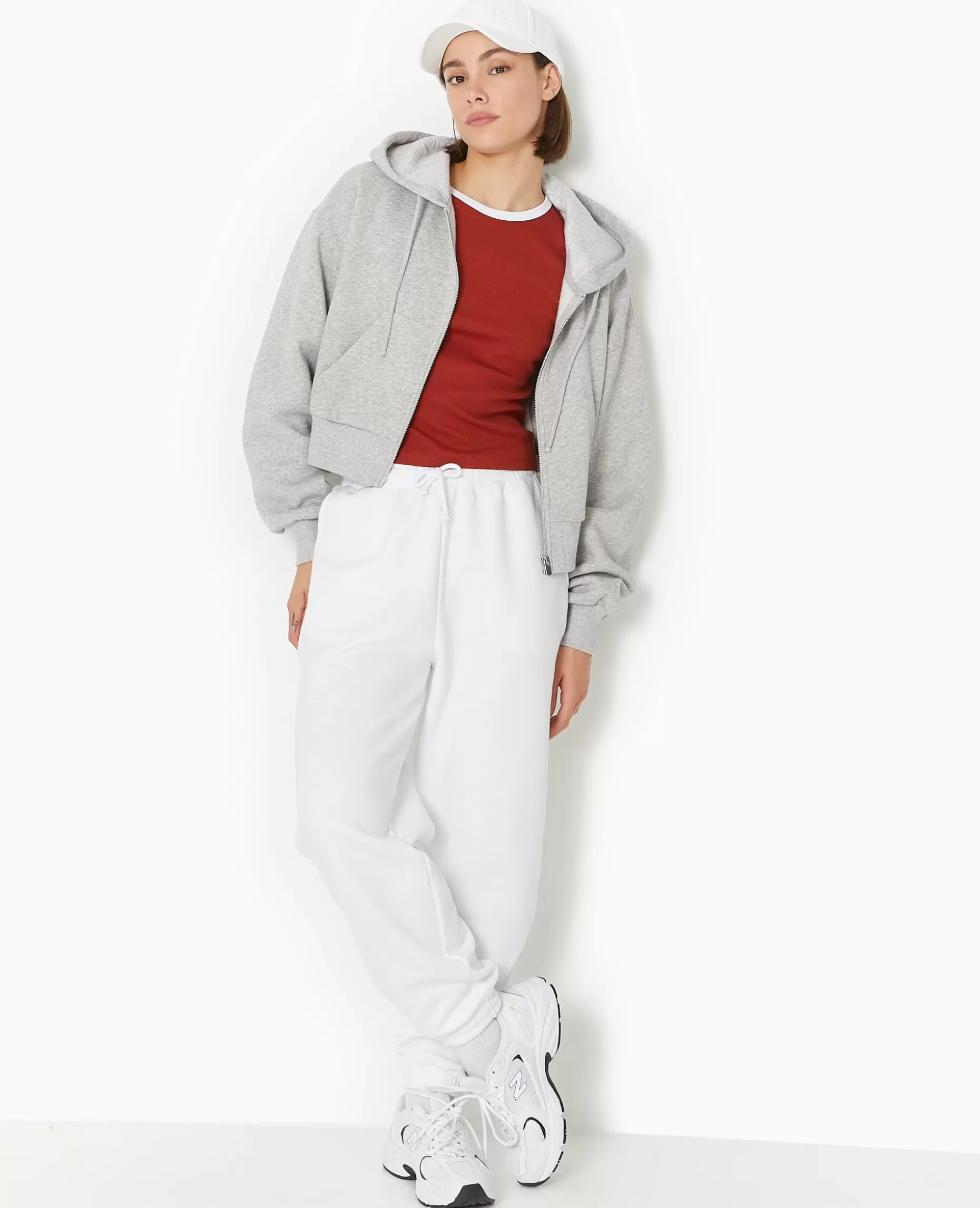 Sale Pimkie Pantalon De Jogging En Molleton - blanc