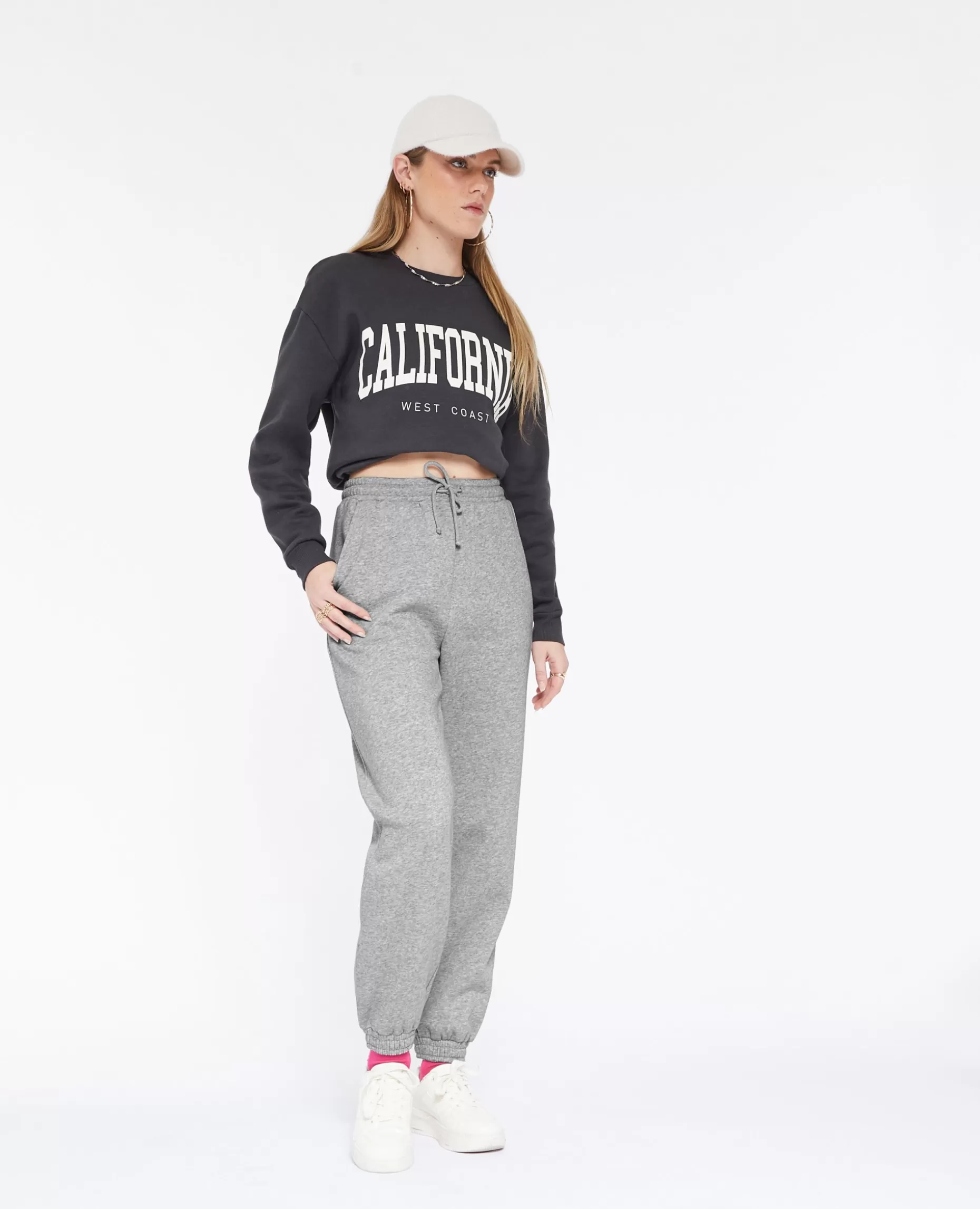 Online Pimkie Pantalon De Jogging En Molleton - gris chiné