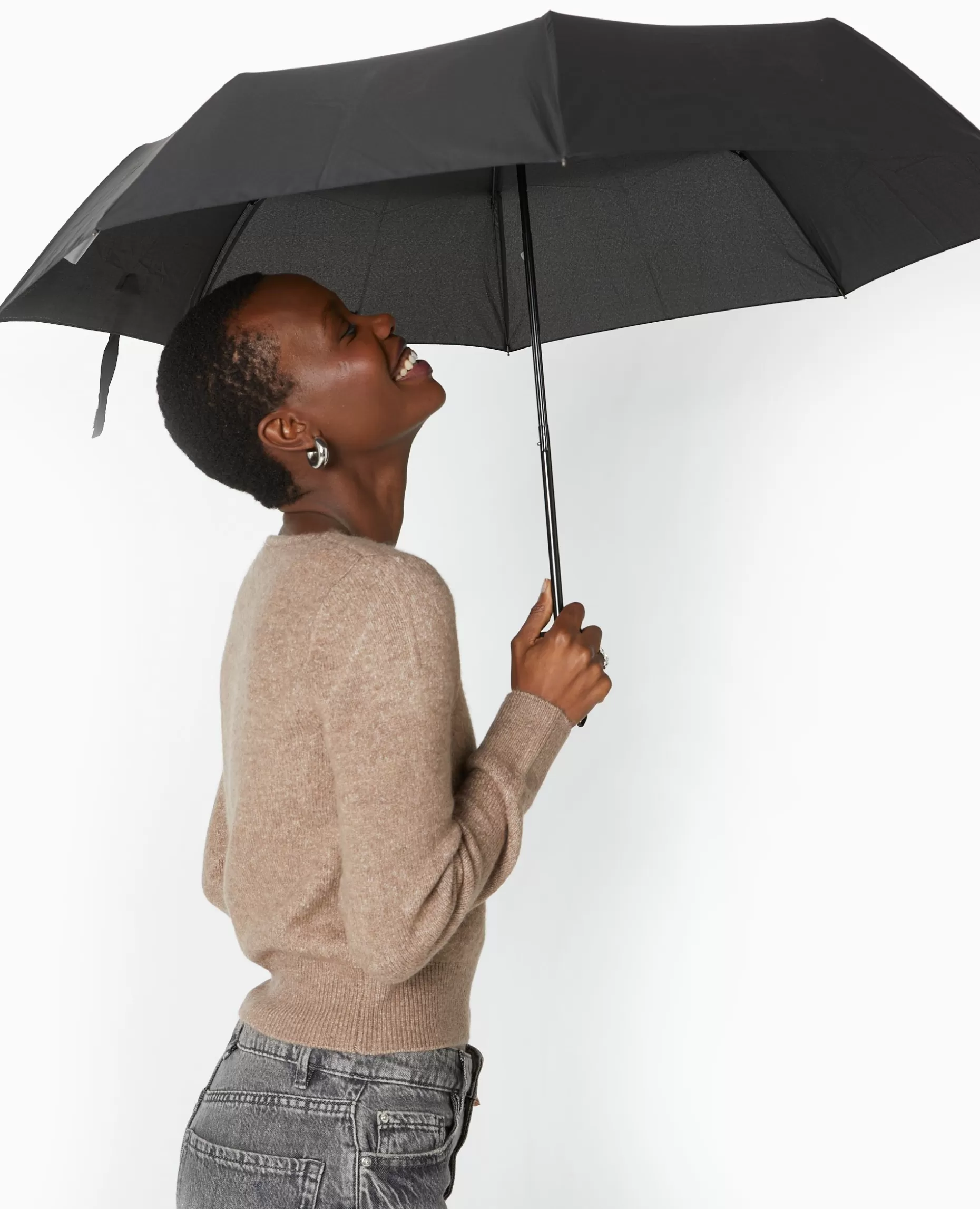 Cheap Pimkie Parapluie Rétractable Avec Housse - noir