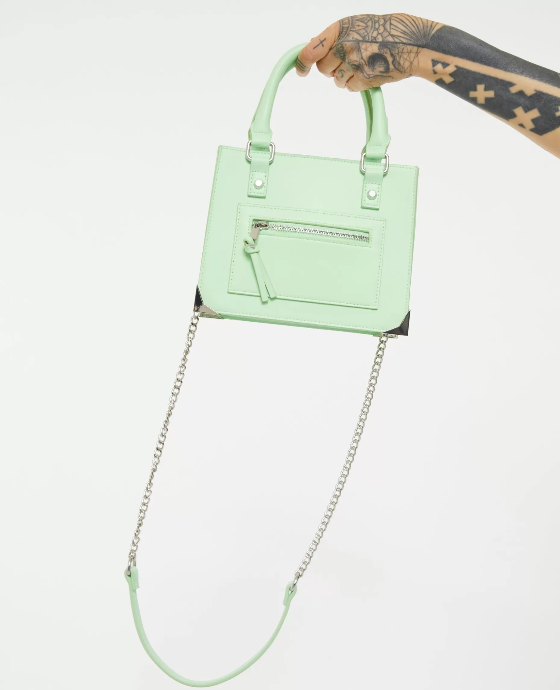 Best Pimkie Sac Boxy Avec Chaîne - vert anis