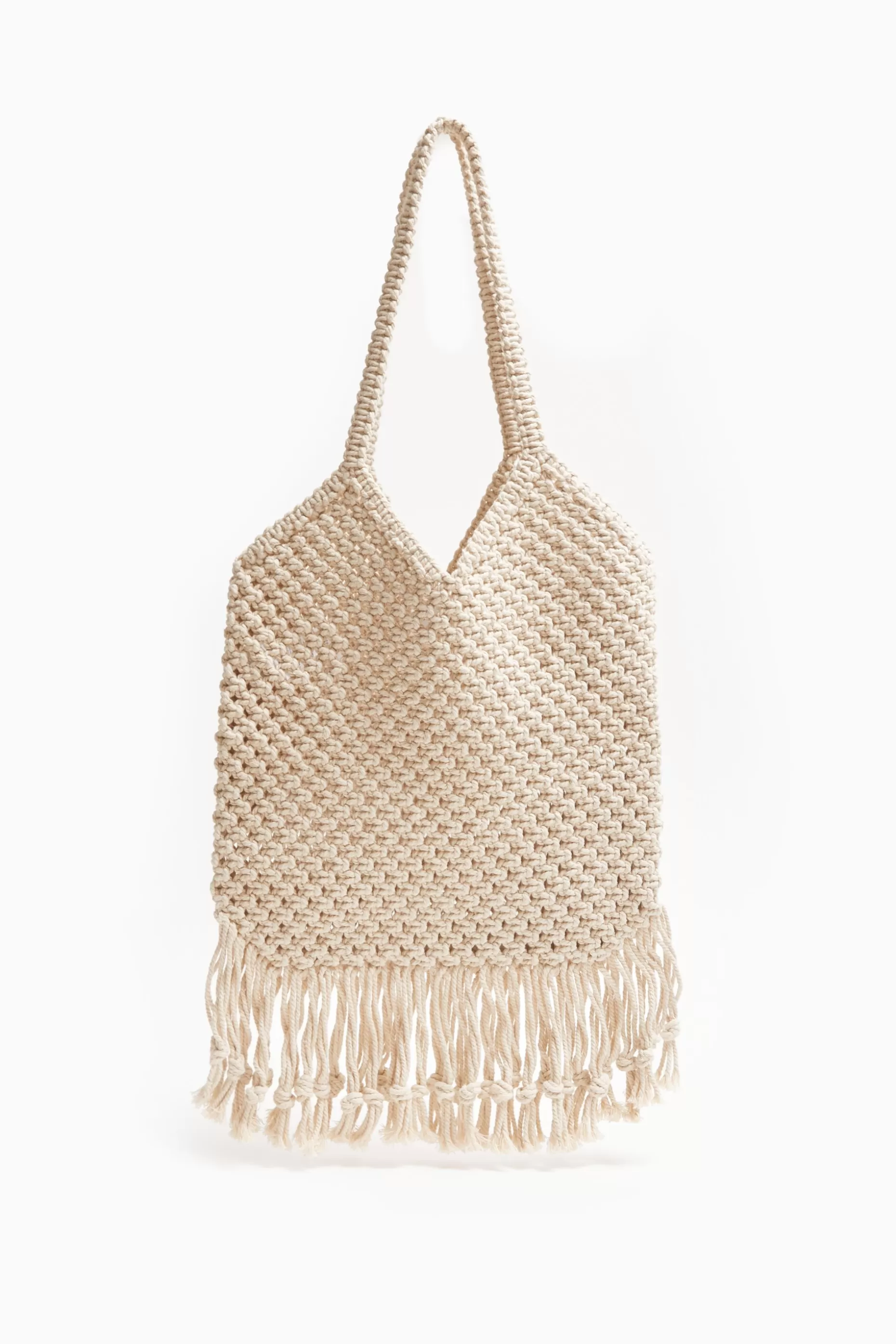 Shop Pimkie Sac En Crochet Avec Franges - blanc