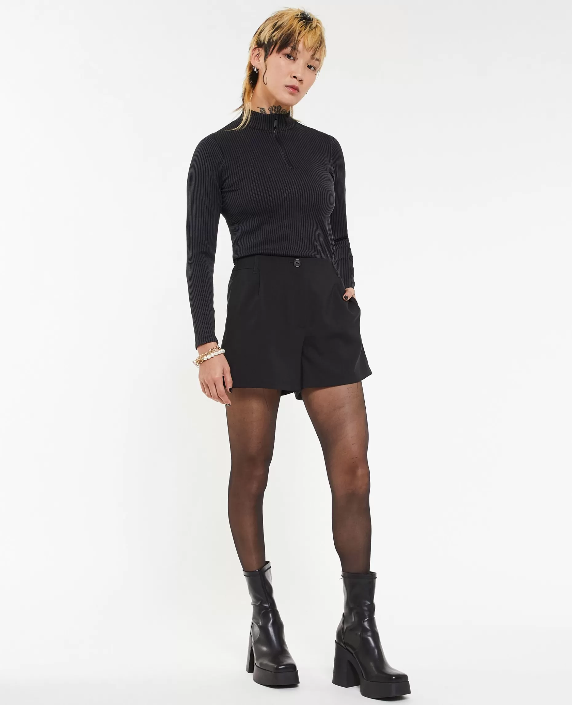 Cheap Pimkie Short Avec Pinces - noir