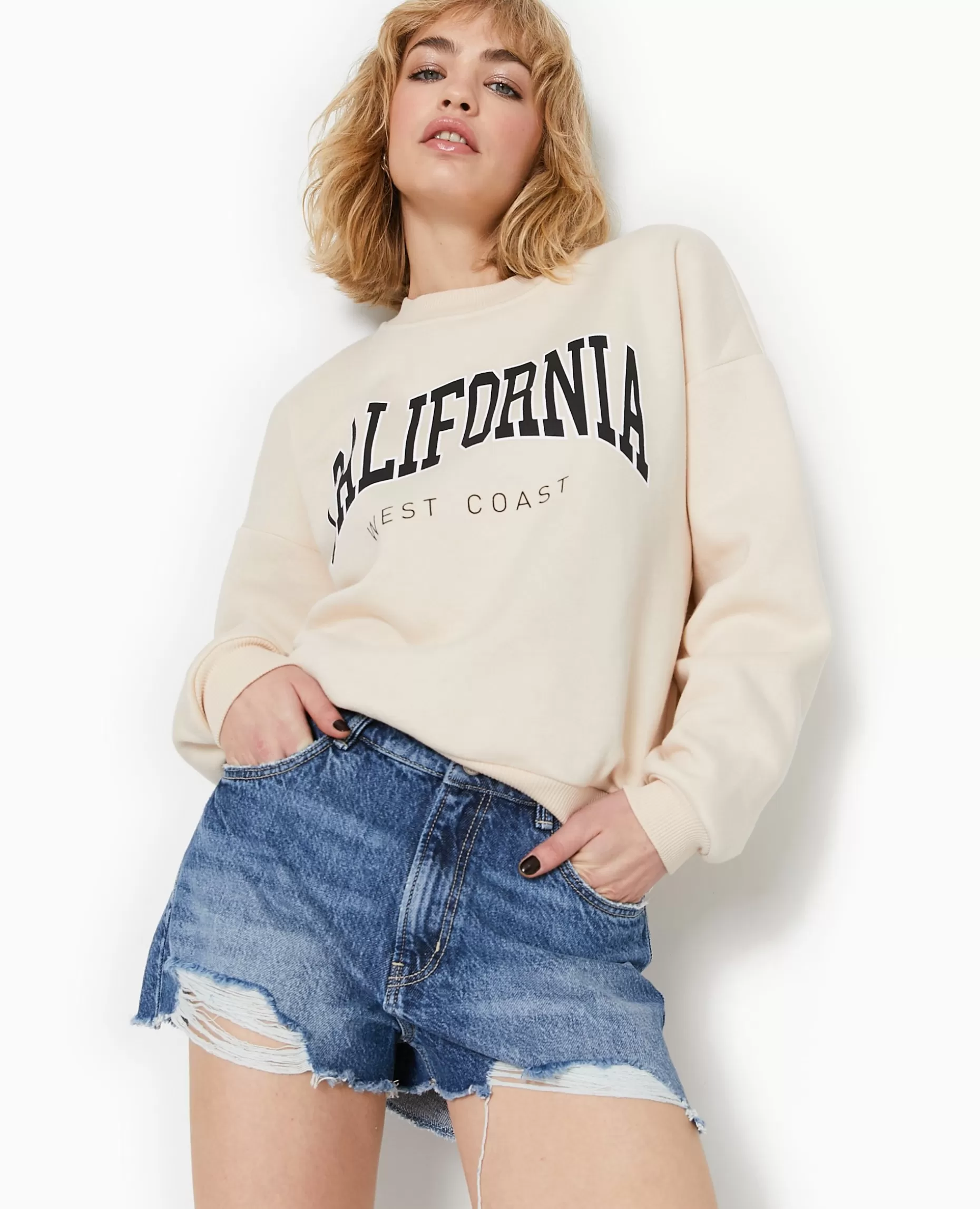 Store Pimkie Sweat Avec Print - beige