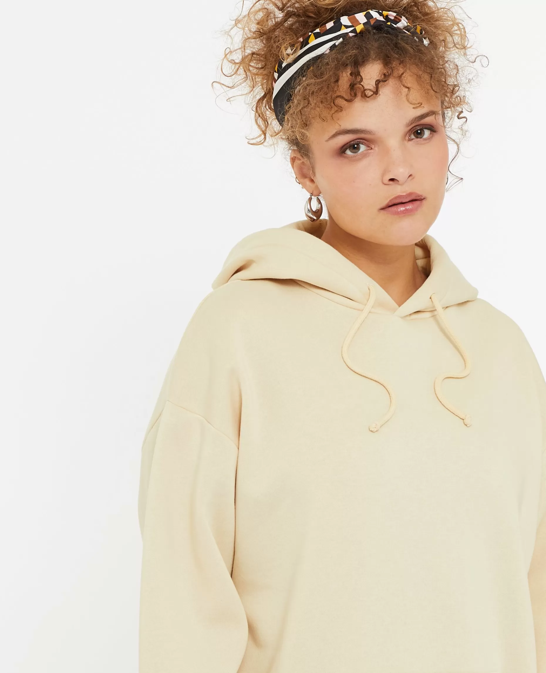 Cheap Pimkie Sweat Capuche Oversize - beige