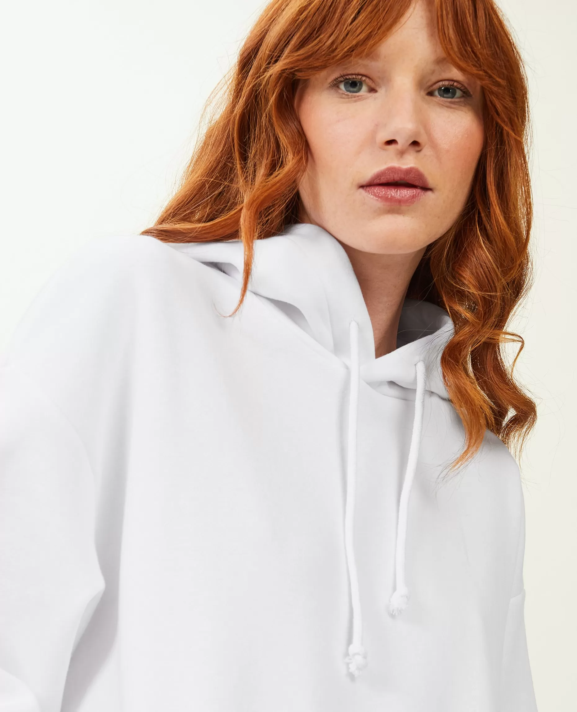 Fashion Pimkie Sweat Capuche Oversize - blanc