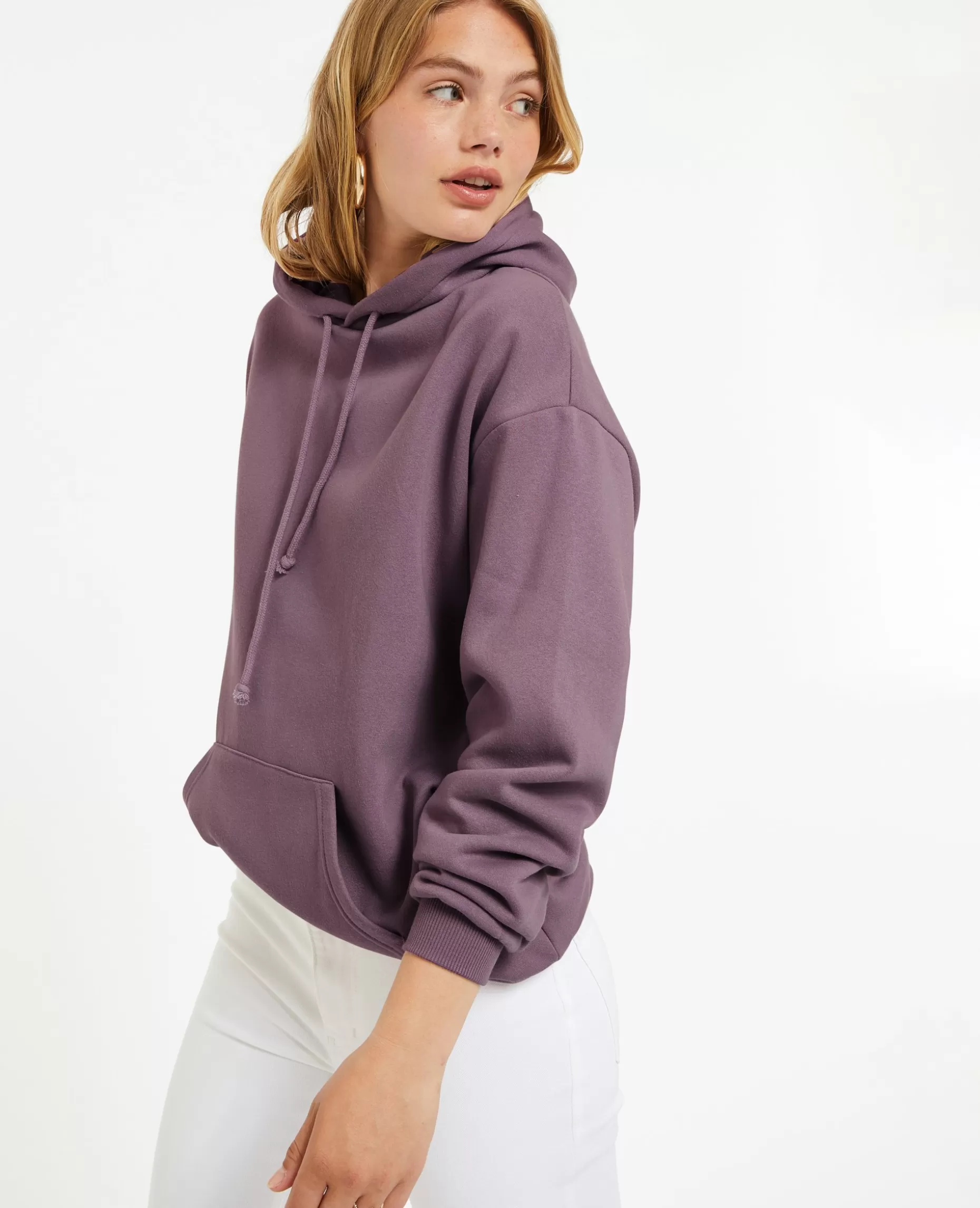 Clearance Pimkie Sweat Capuche Oversize - lilas