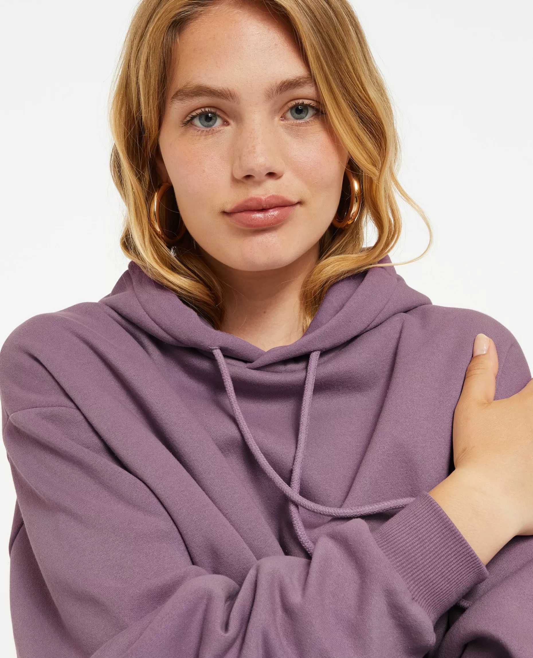 Clearance Pimkie Sweat Capuche Oversize - lilas