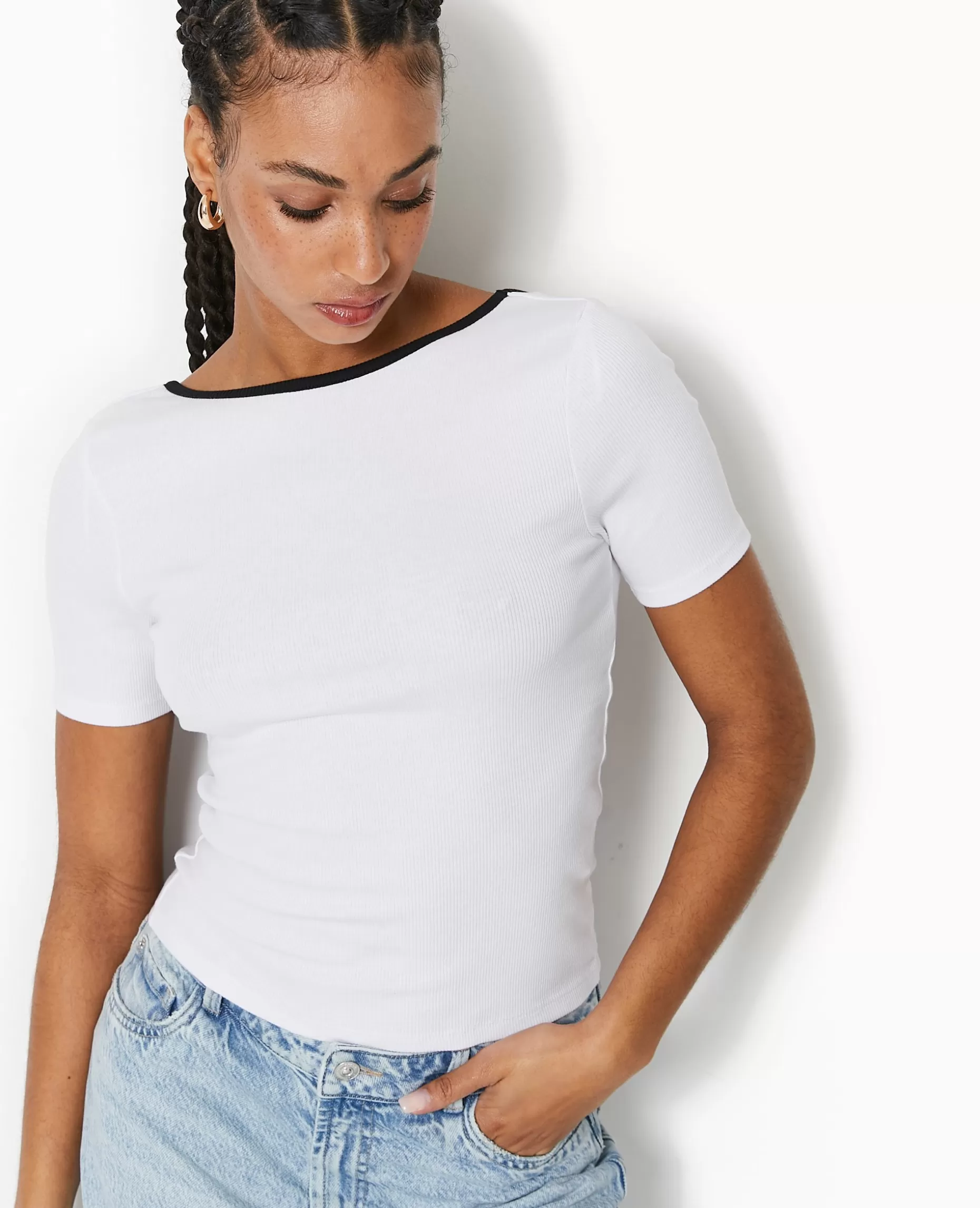 Fashion Pimkie Top Avec Dos Dégagé - blanc