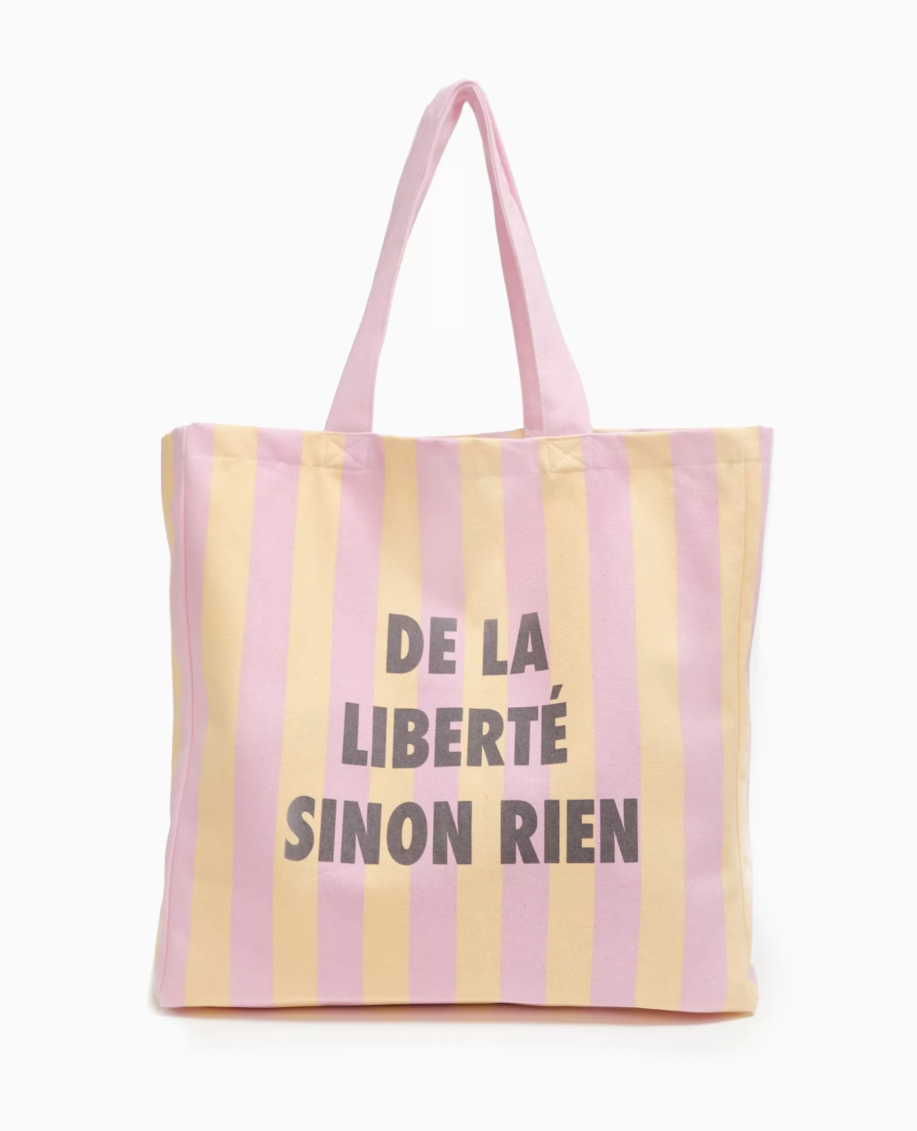 Sale Pimkie Tote Bag XXL Rayé - rose clair