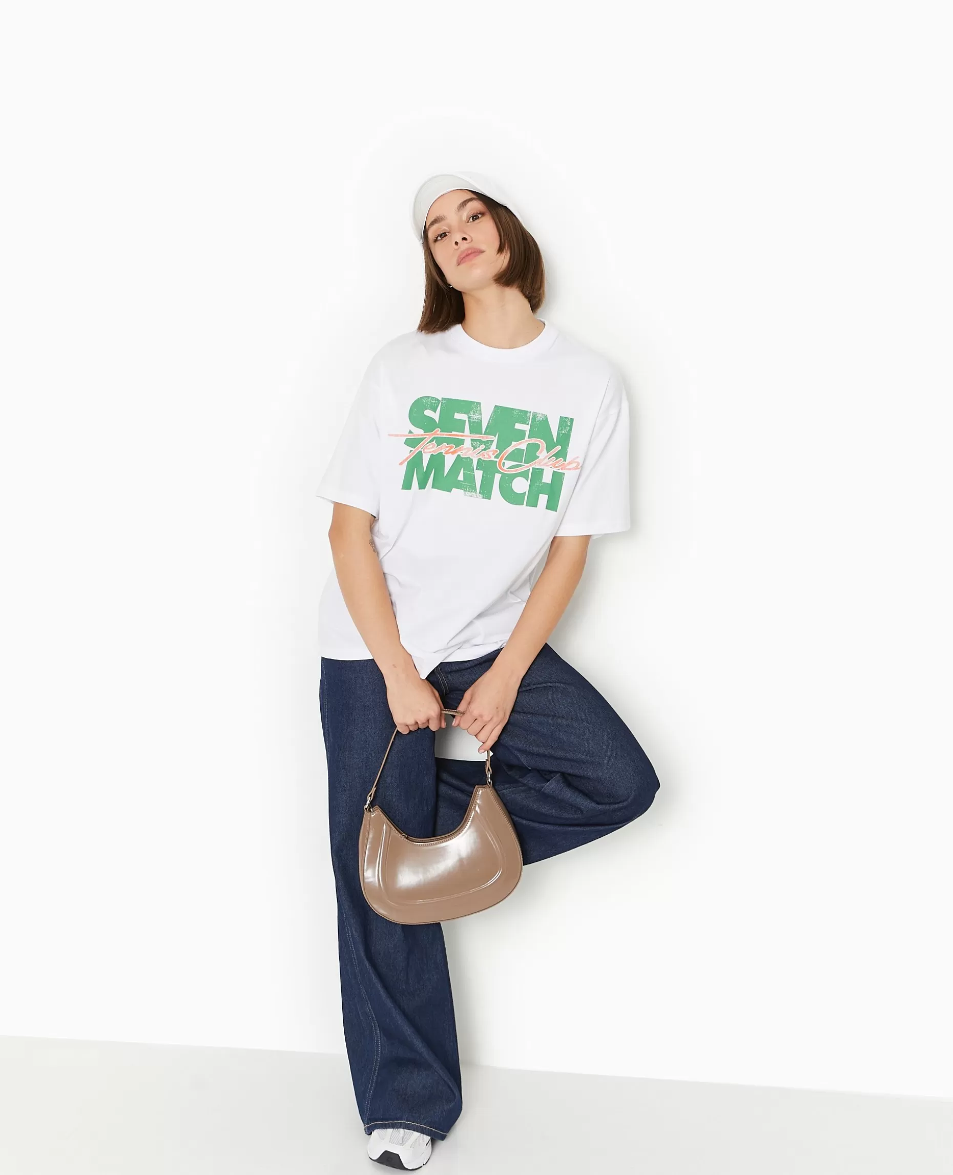 Cheap Pimkie T-shirt Oversize Avec Print - vert kaki